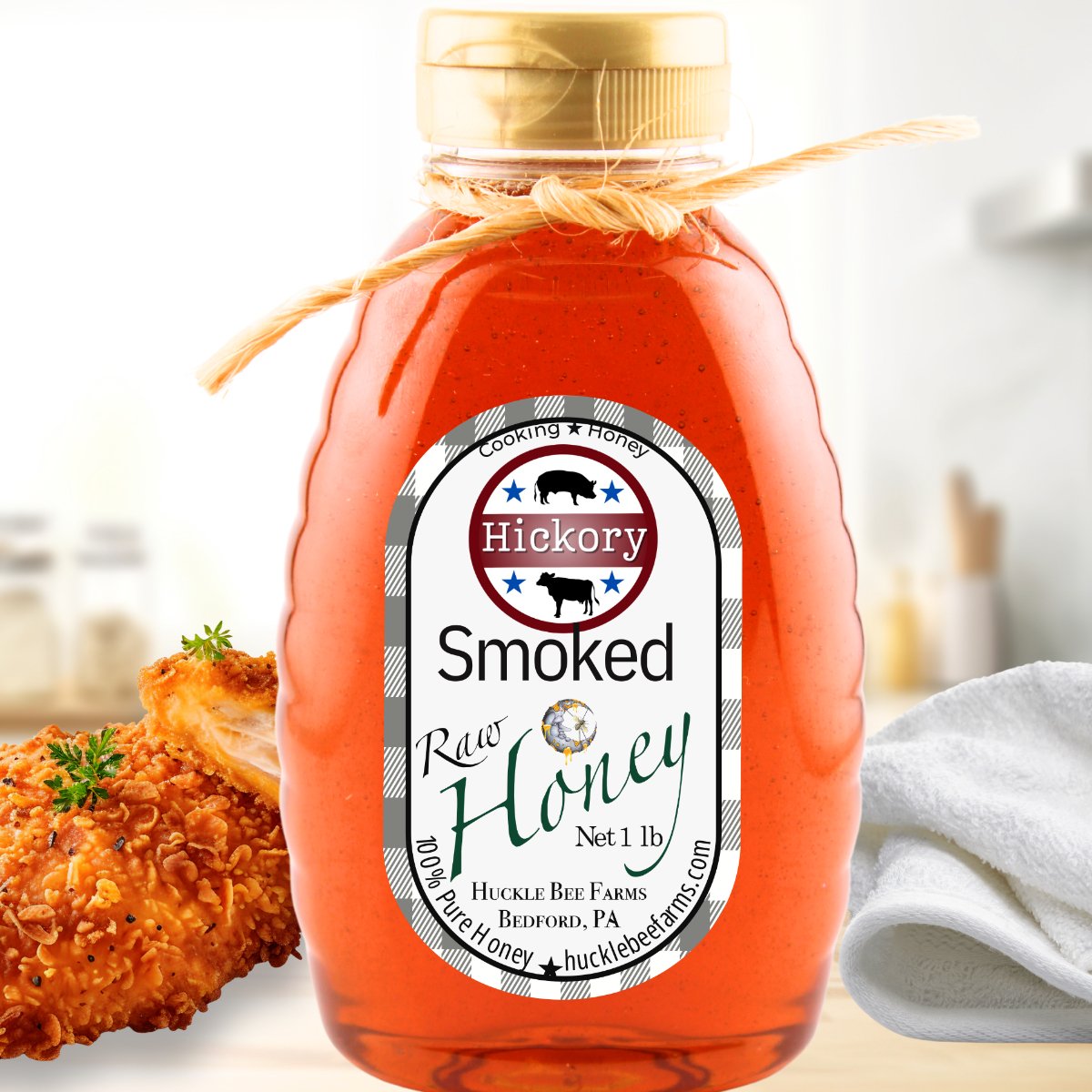 Raw Hickory Smoked Honey