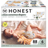 Clean Conscious Diapers, Size 6 (35+ lbs), 88ct