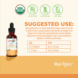 Infant & Toddler Vitamin D3 Organic Liquid Drops, up to 90 Servings