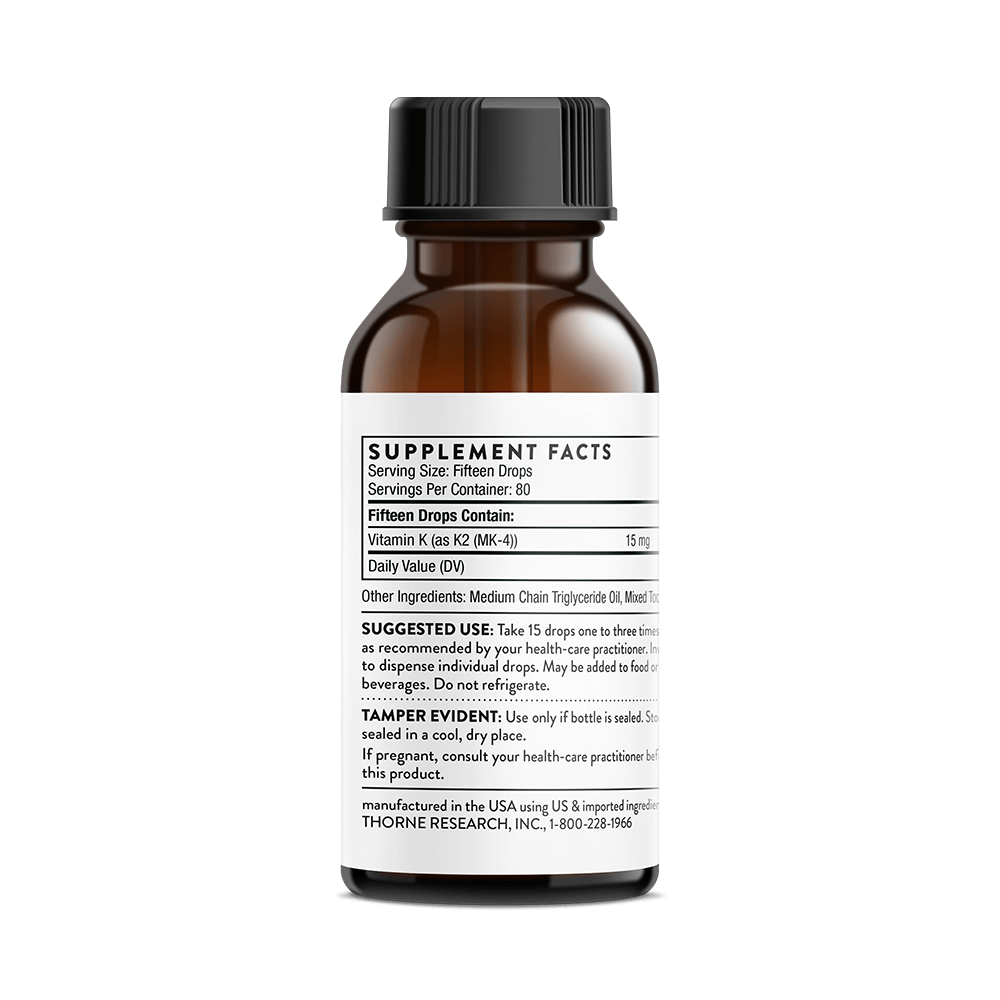 Vitamin K2 Liquid Drops, 80 Servings
