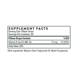 Vitamin K2 Liquid Drops, 80 Servings