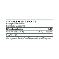 Vitamin K2 Liquid Drops, 80 Servings