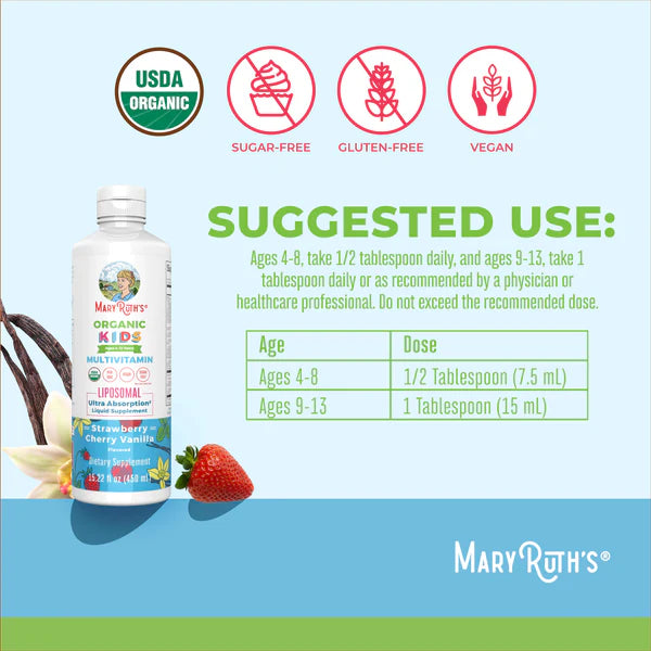 Organic Kids Multivitamin Liposomal, 30 Servings