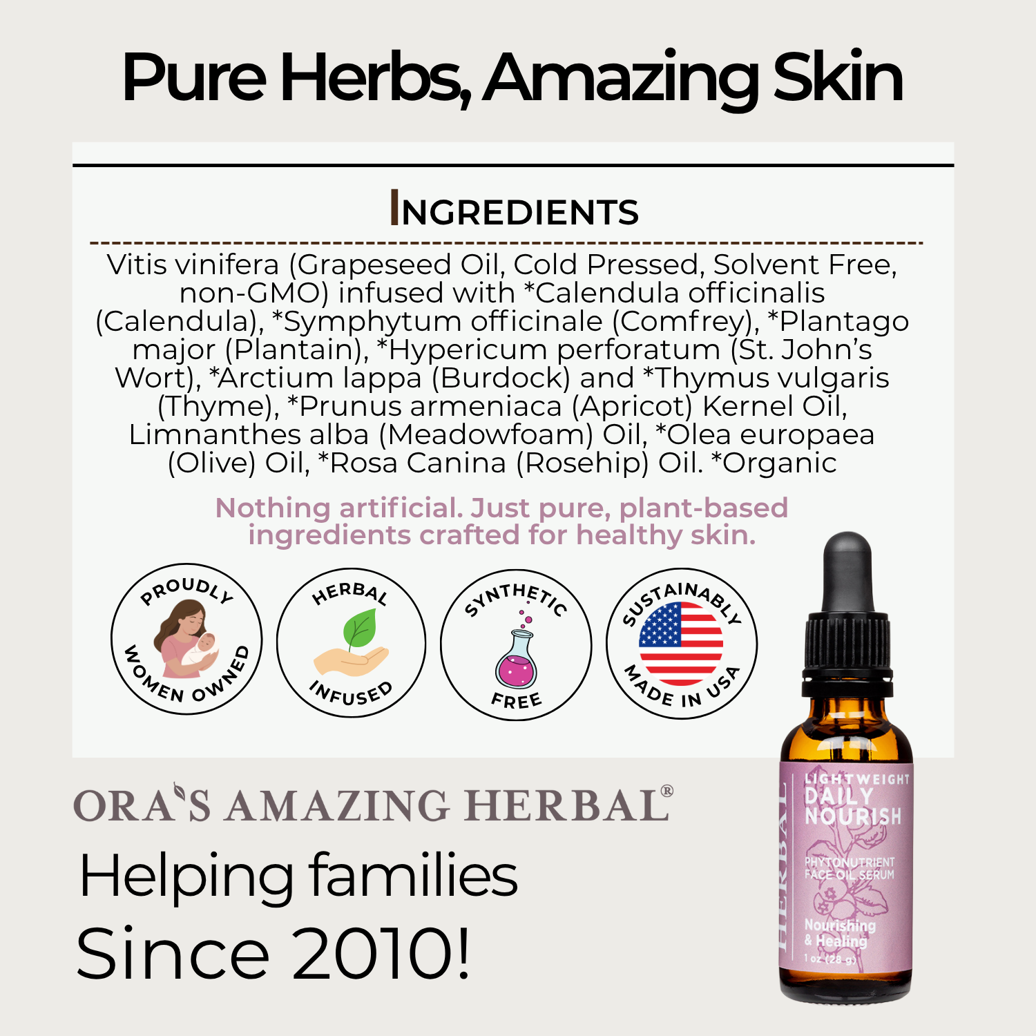 Lightweight Daily Nourish Face Oil Serum
