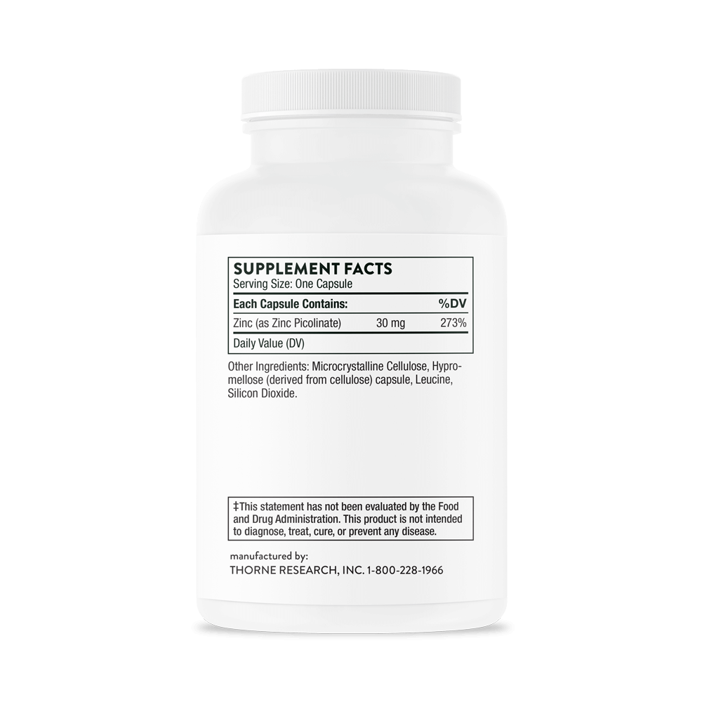 Zinc Picolinate 30 mg, 180 Servings