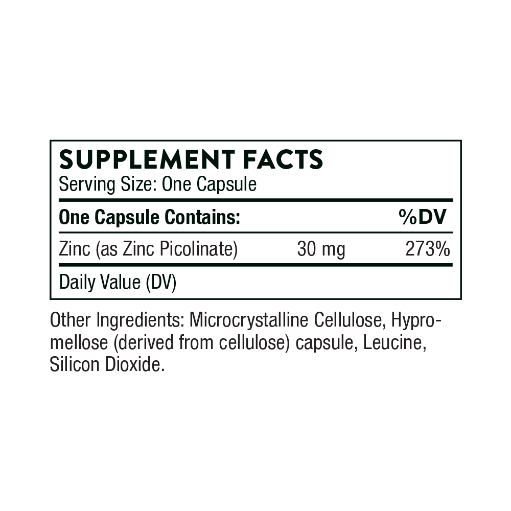Zinc Picolinate 30 mg, 180 Servings