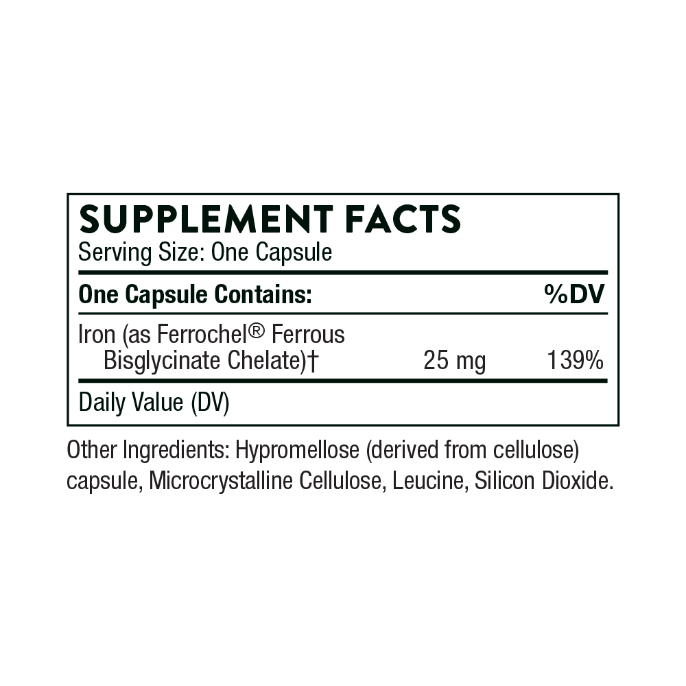 Iron Bisglycinate, 60 Servings