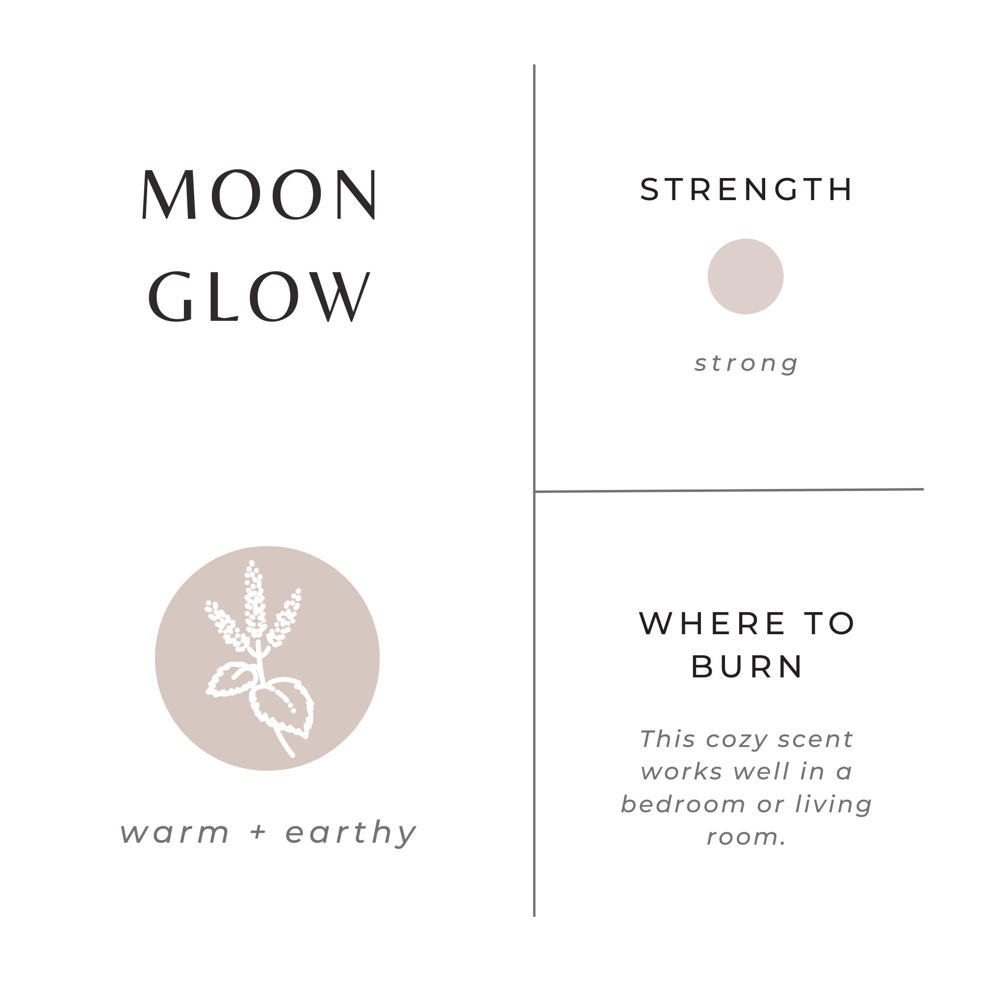 Moonglow Soy Wax Candle | Patchouli + Cinnamon + Black Pepper