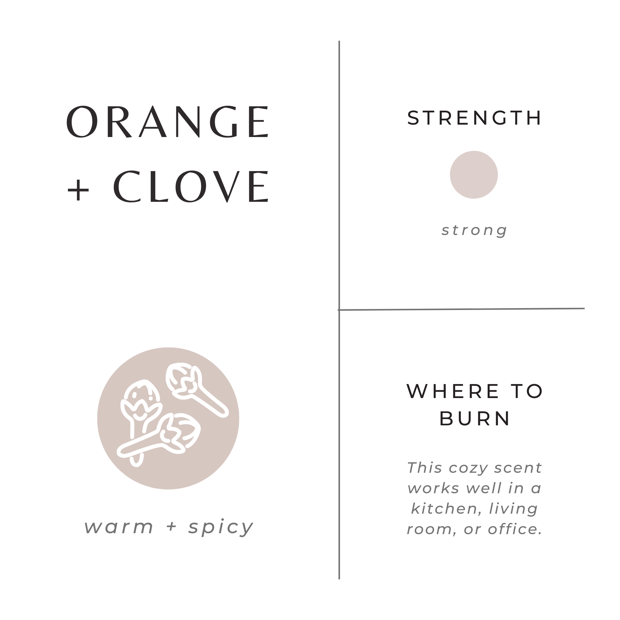 Orange + Clove Soy Wax Candle