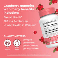 Organic Cranberry Gummies, 30 Servings
