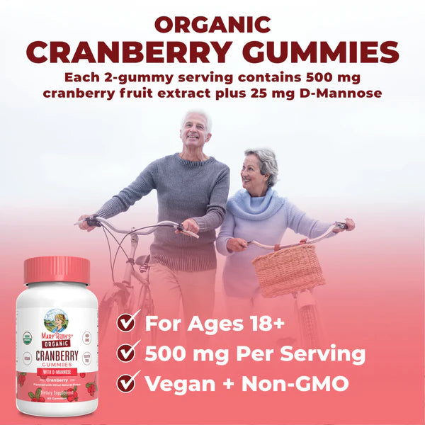 Organic Cranberry Gummies, 30 Servings