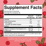 Organic Cranberry Gummies, 30 Servings