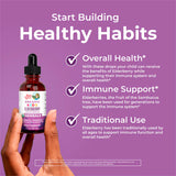 Organic Kids Elderberry Liquid Drops, 60 Servings