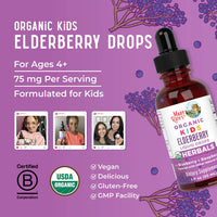 Organic Kids Elderberry Liquid Drops, 60 Servings