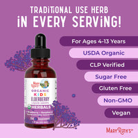 Organic Kids Elderberry Liquid Drops, 60 Servings