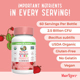 Organic Kids Strawberry Probiotic Gummies, 60 Servings