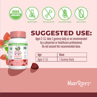 Organic Kids Strawberry Probiotic Gummies, 60 Servings