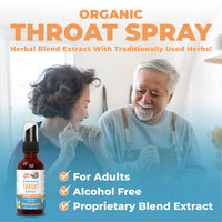 Organic Vanilla Throat Spray, 100 Servings