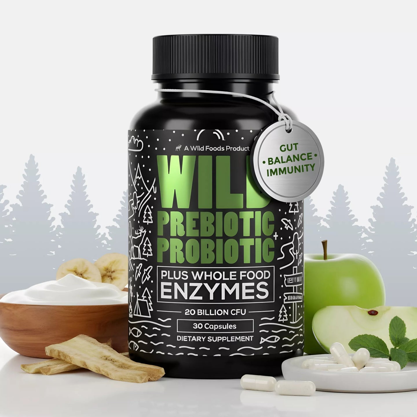 Prebiotics & Probiotics – Gut Health & Digestion Support