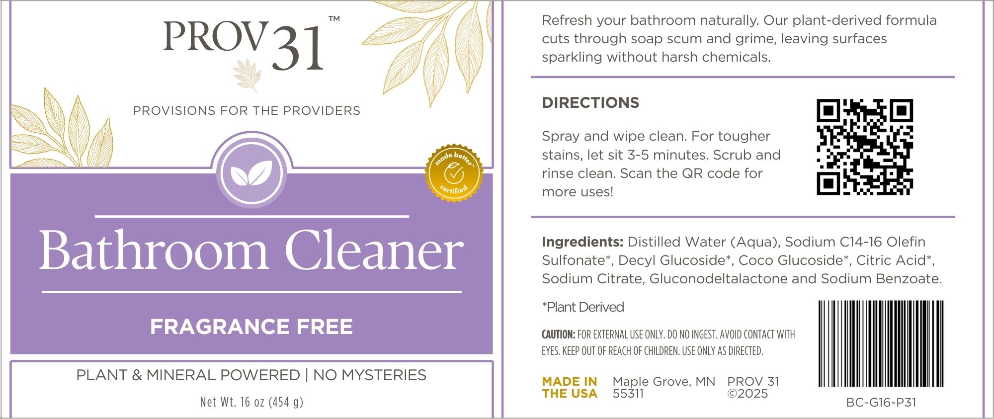 Bathroom Spray Cleaner