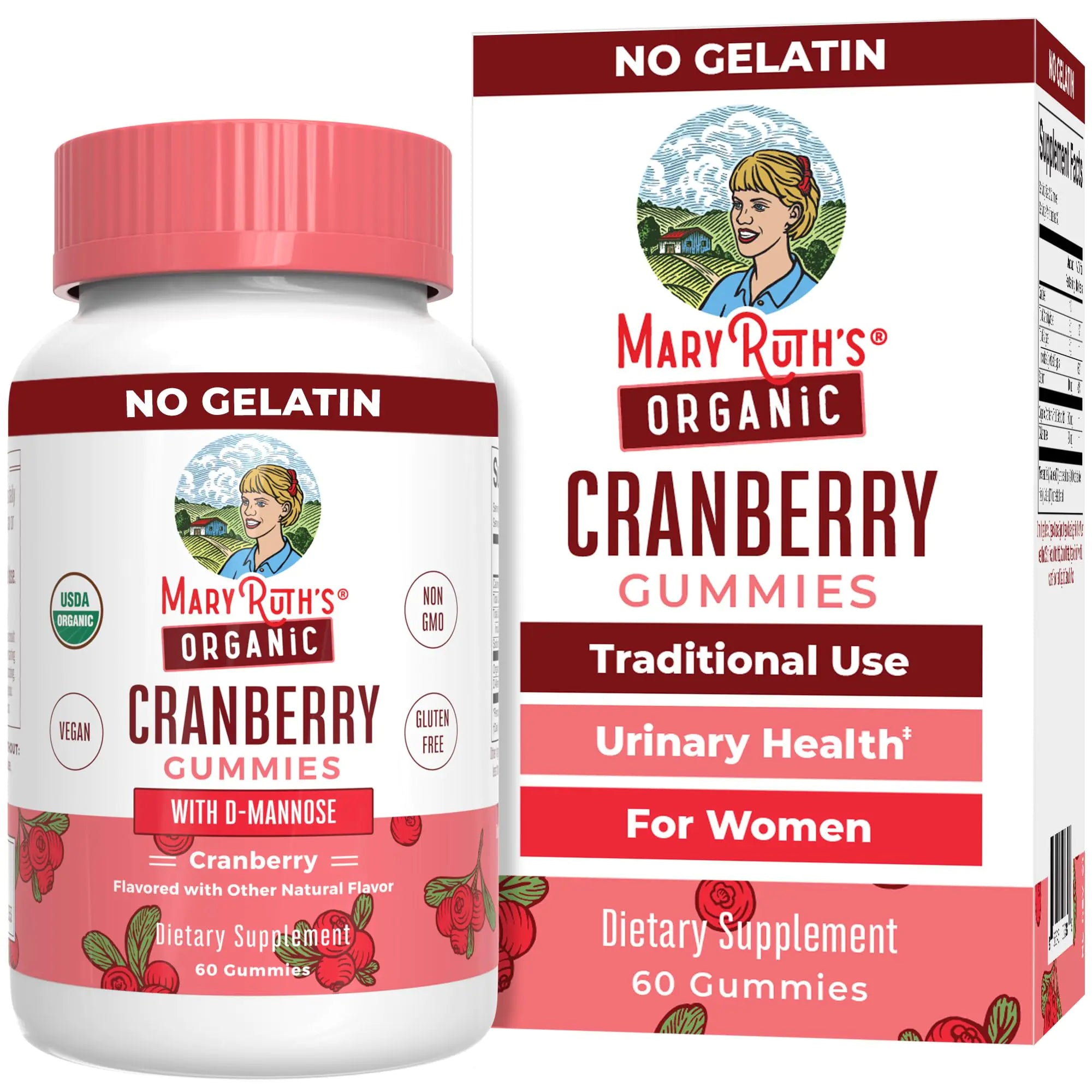 Organic Cranberry Gummies for Women's Urinary Health, 30 ct
