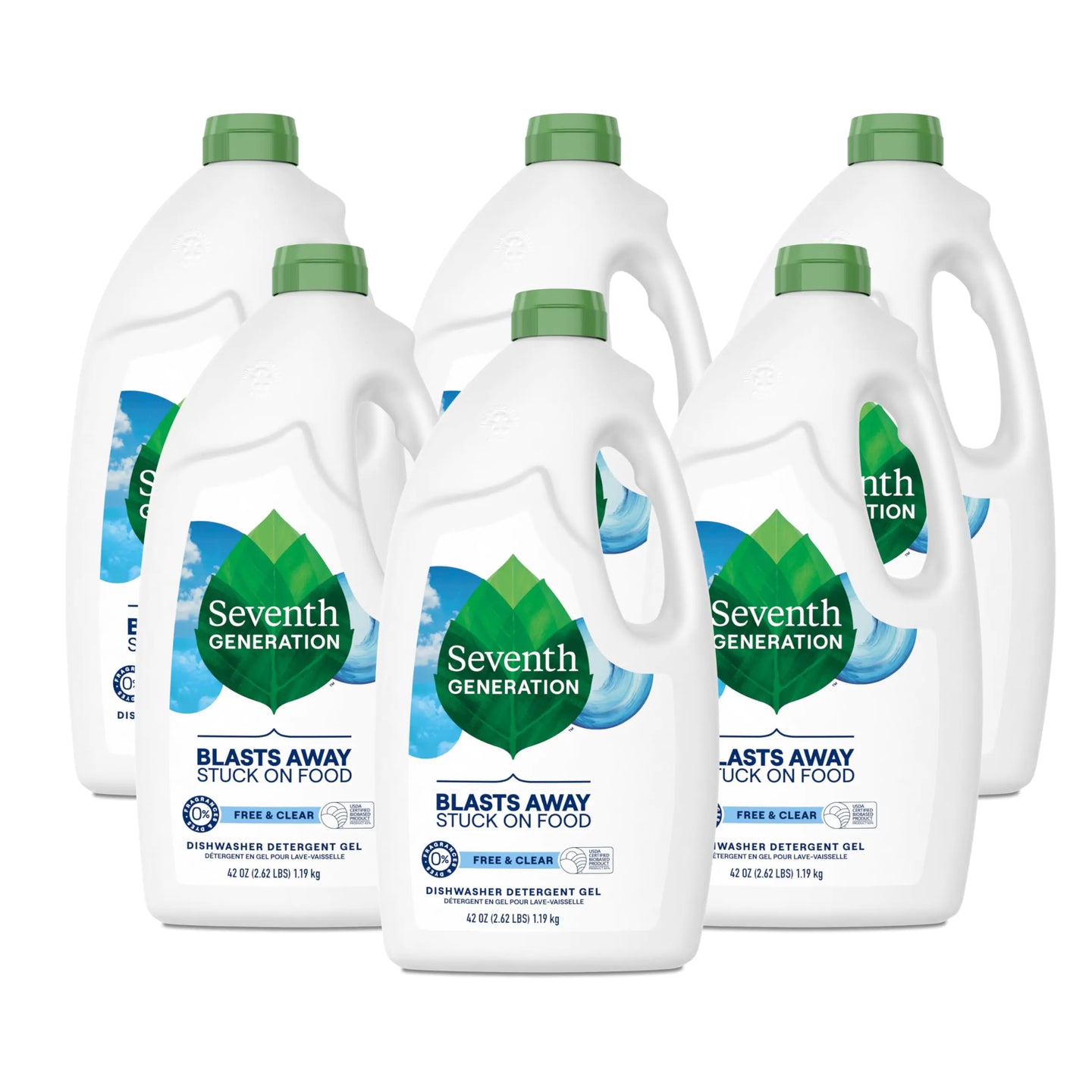 Free & Clear Dishwasher Detergent Gel - Pack of 6