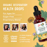 Organic Respiratory Health Herbal Blend Liquid Drops, 30 Servings