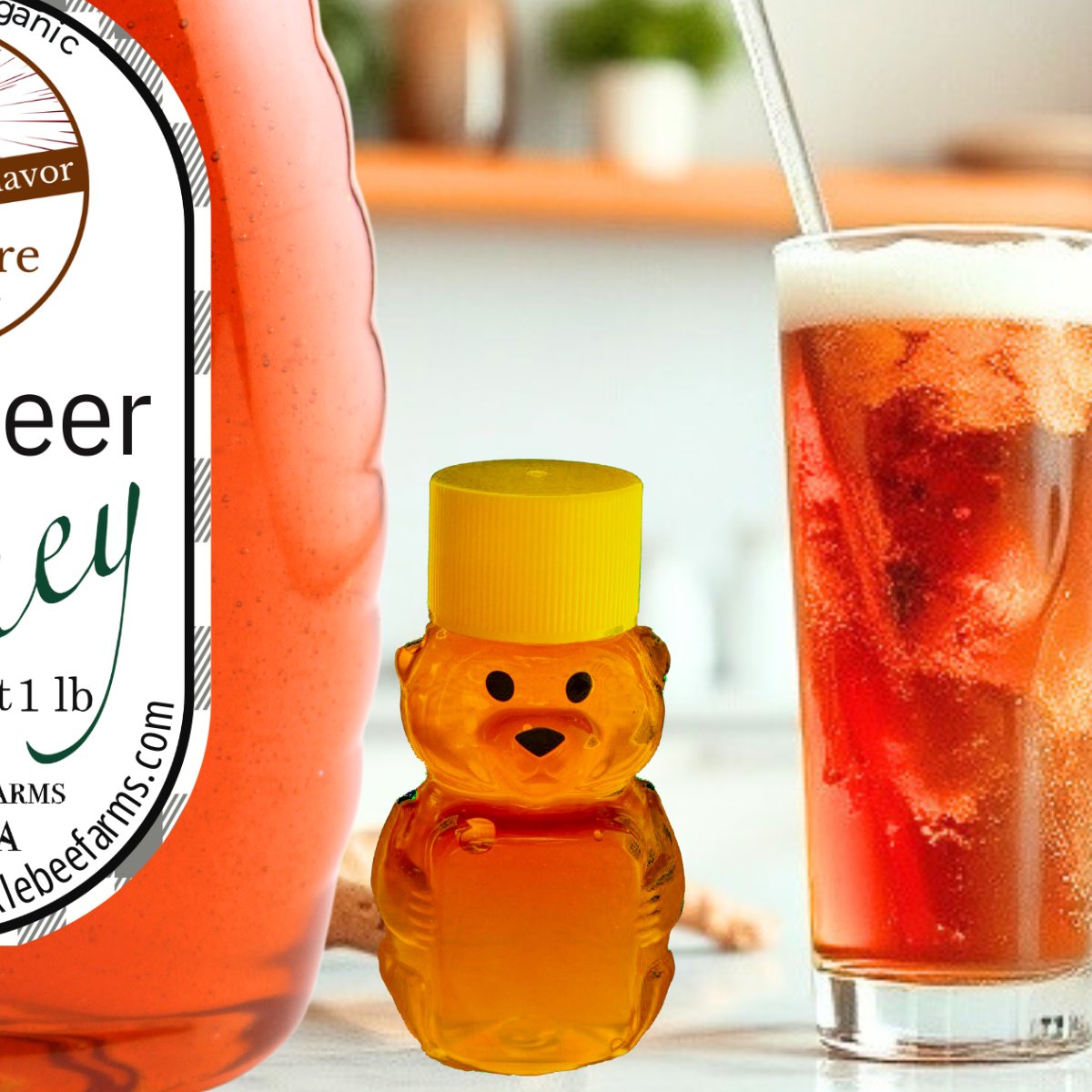 Raw Root Beer Flavor Honey