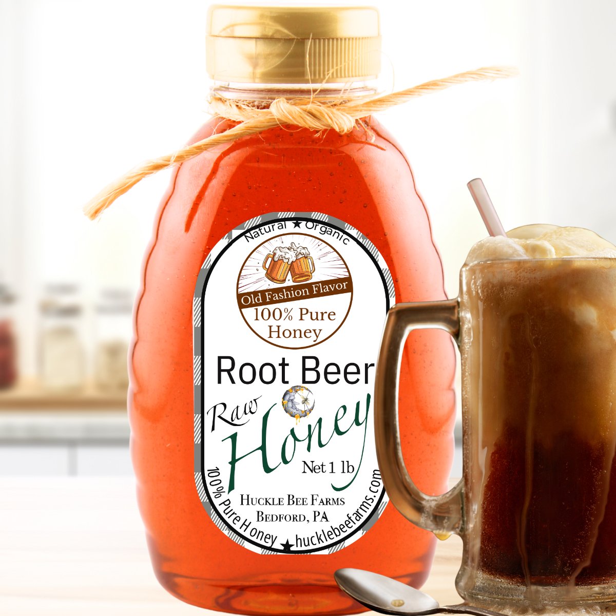 Raw Root Beer Flavor Honey