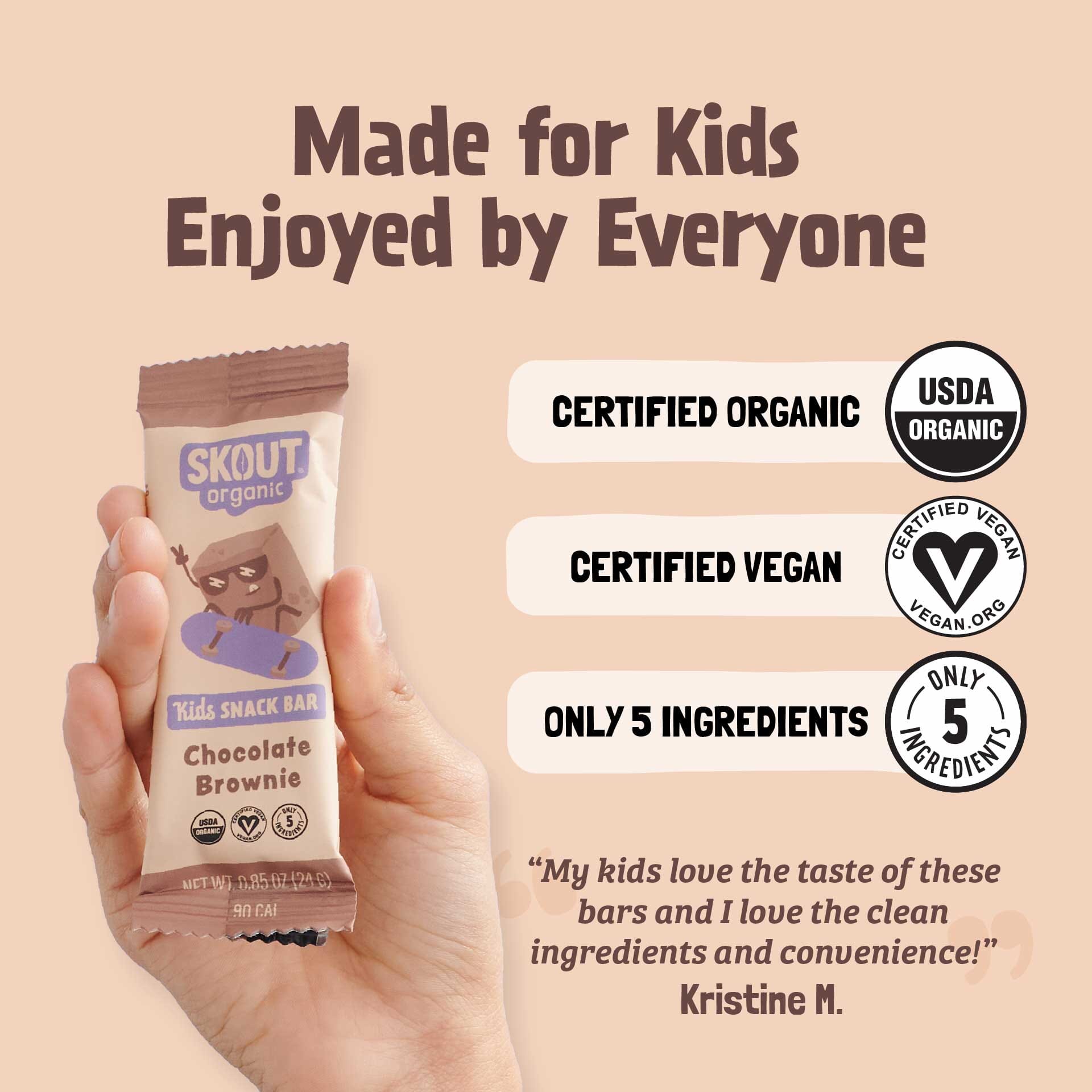 Chocolate Brownie Kids Bar