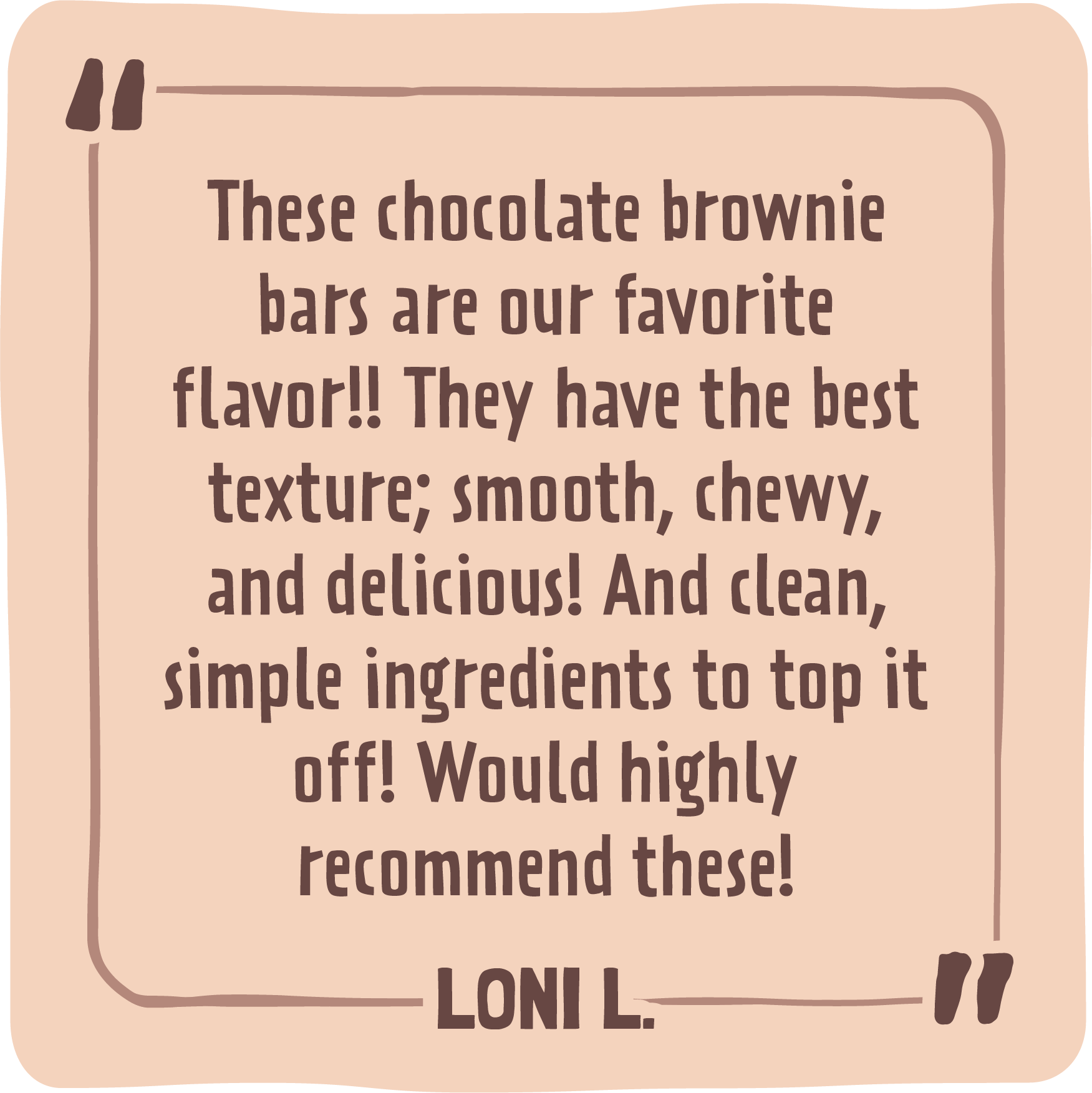 Chocolate Brownie Kids Bar