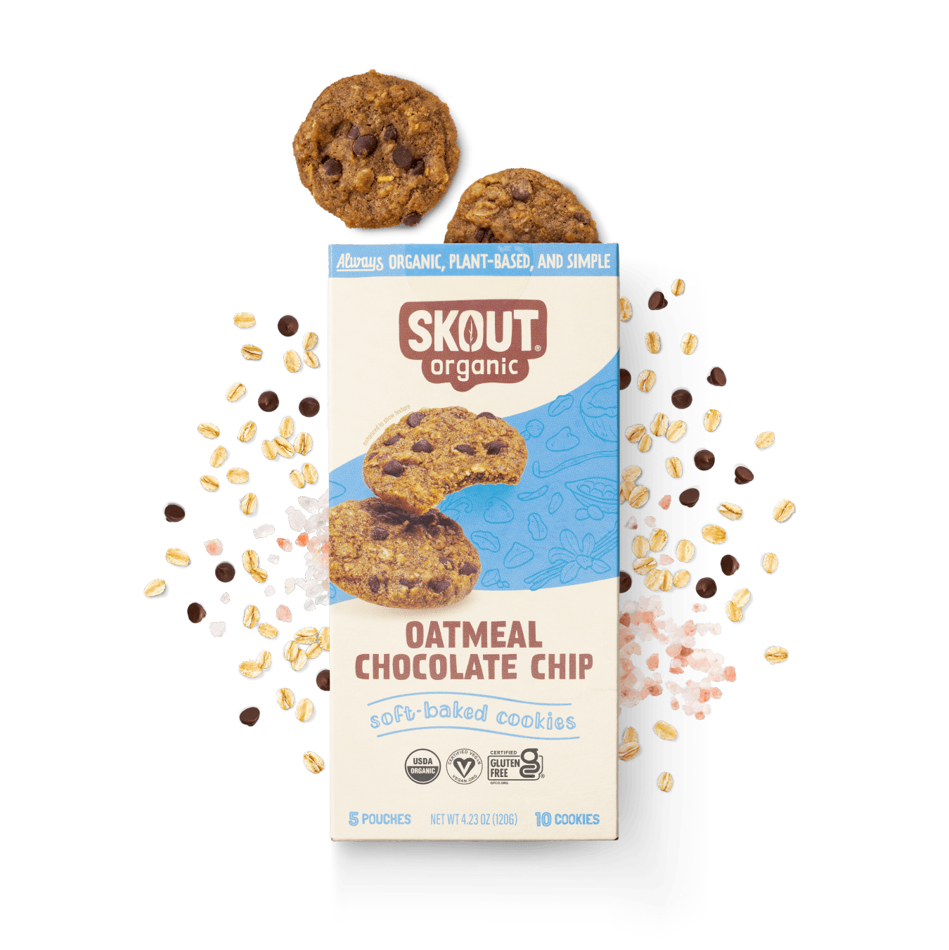 Oatmeal Chocolate Chip Soft Baked Cookies