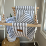 Indoor Swing – Wide Black Ticking Stripe