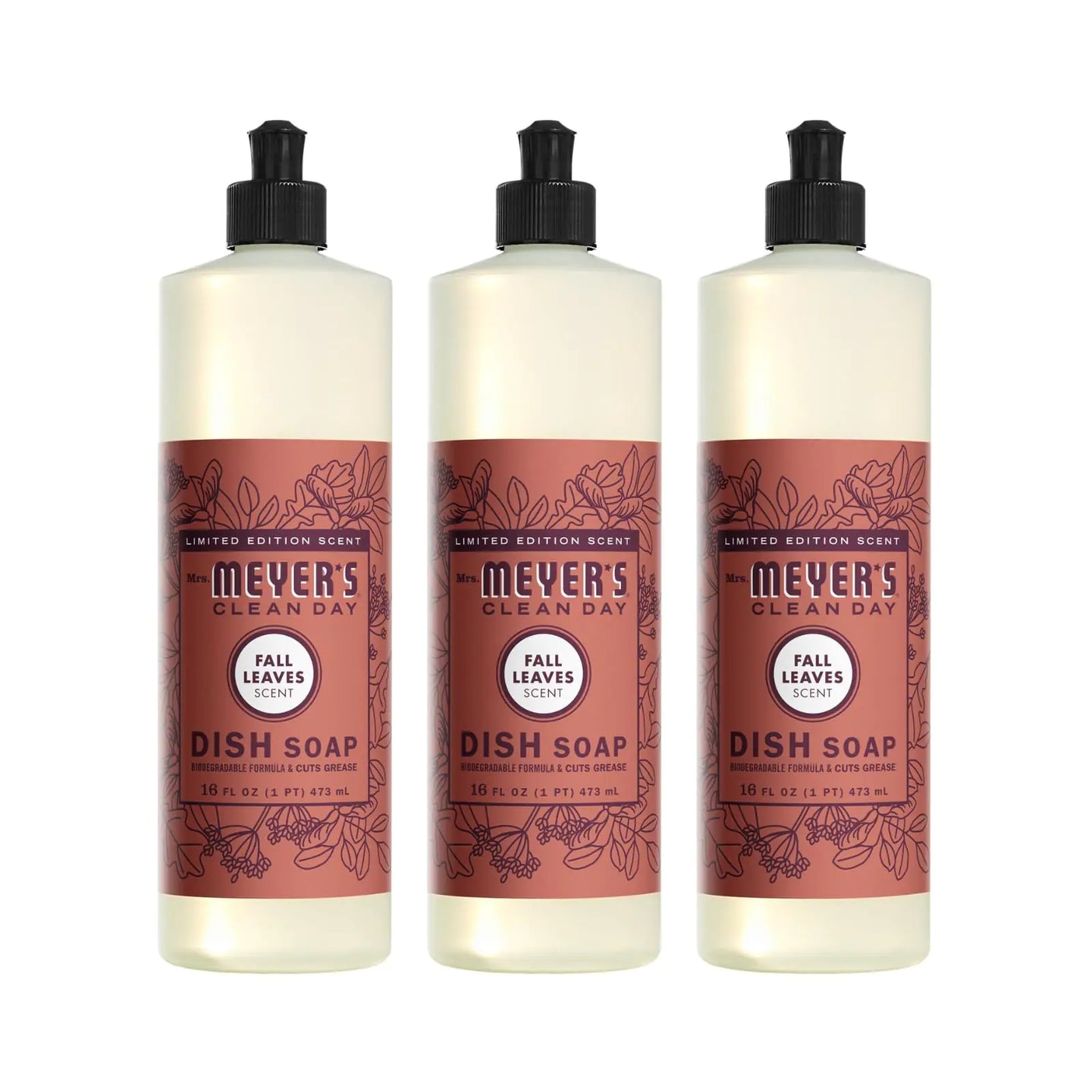 Fall Leaves Dish Soap - 3 Pack