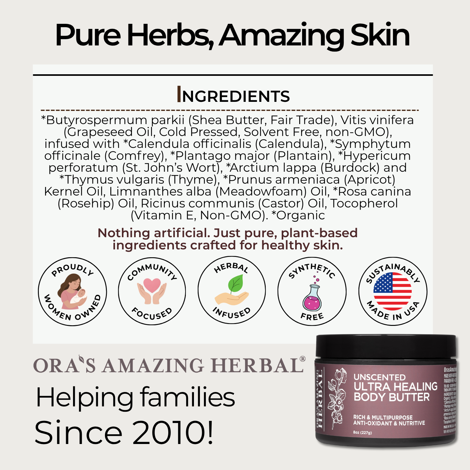 Ultra Healing Body Butter, Unscented