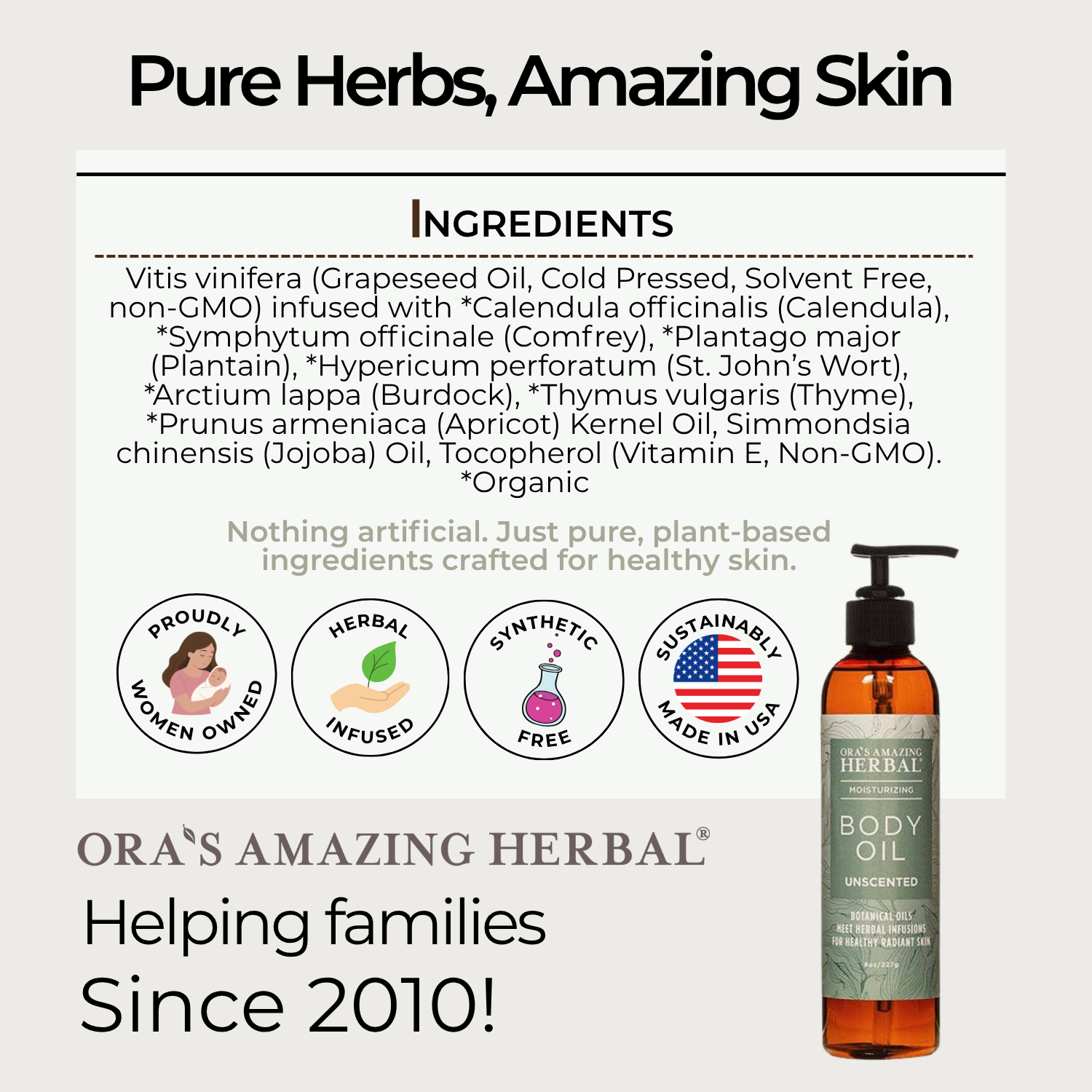 Unscented Body & Facial Cleansing Oil