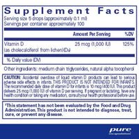 Vitamin D3 (Vegan) Liquid, 100 Servings