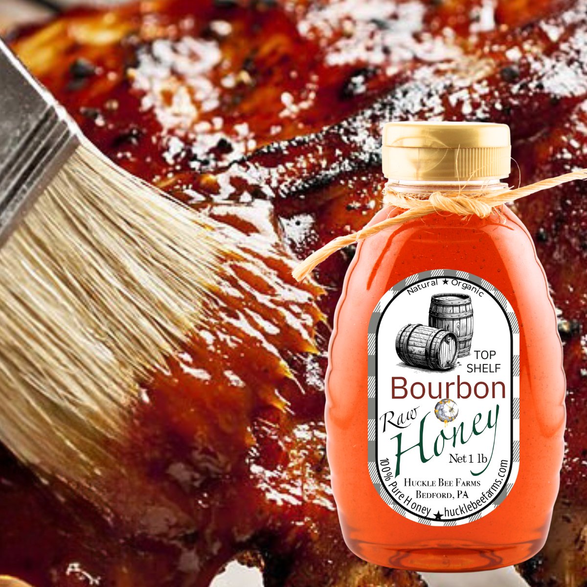 Raw Bourbon Infused Honey