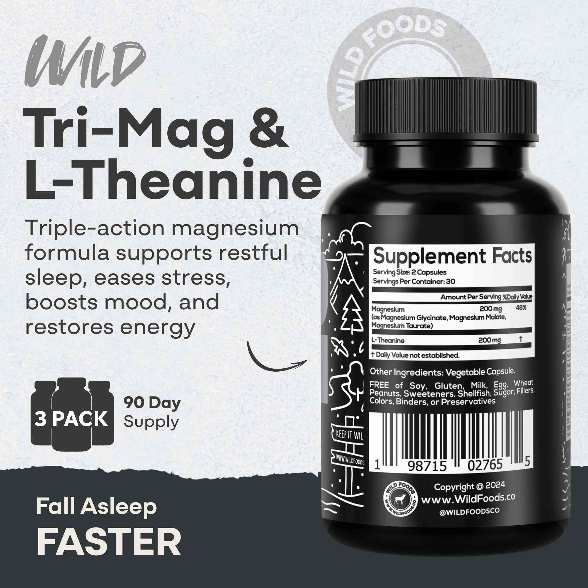 Wild Triple-Magnesium Complex & L Theanine