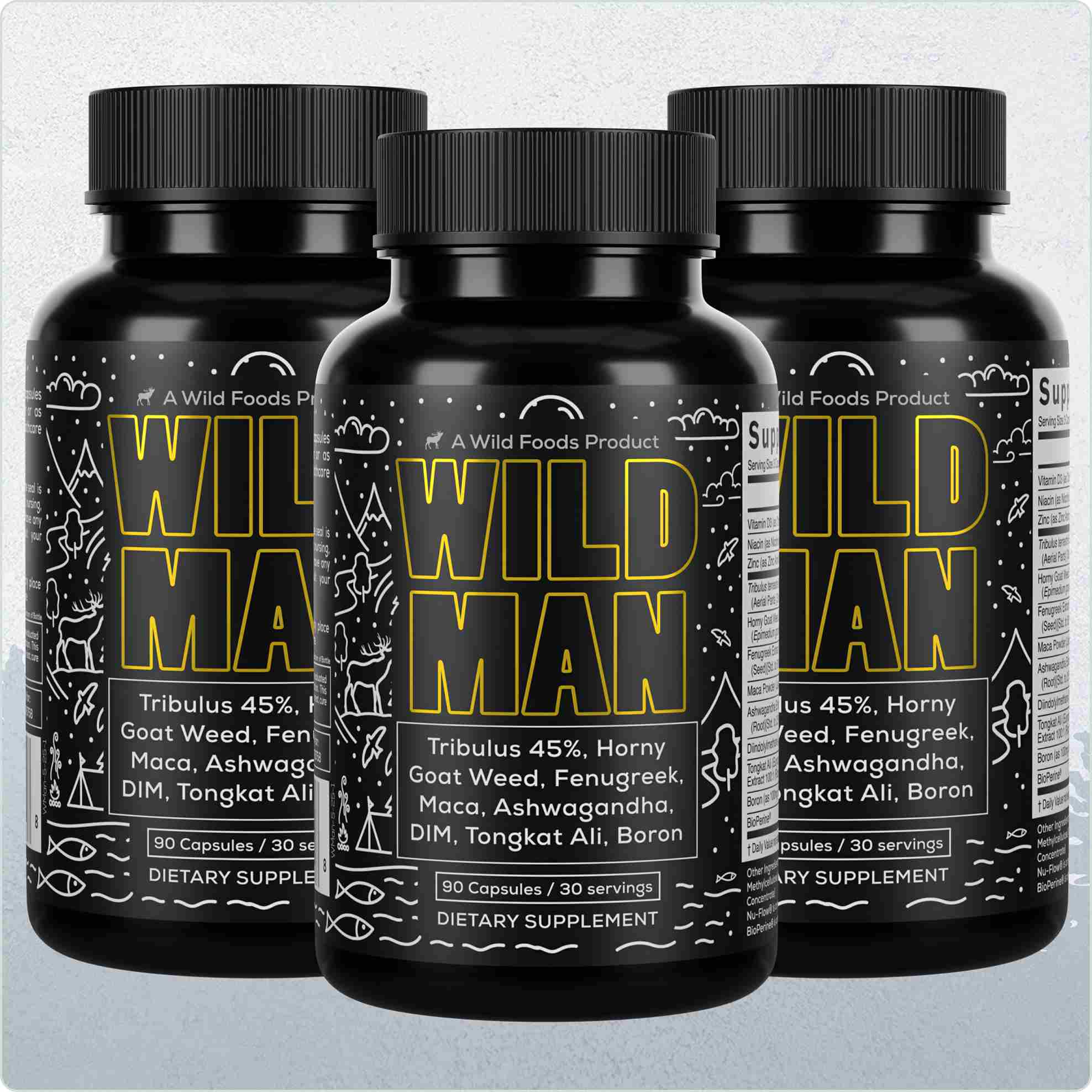 Wild Man Herbal Stack – Male Hormone Balance & Performance