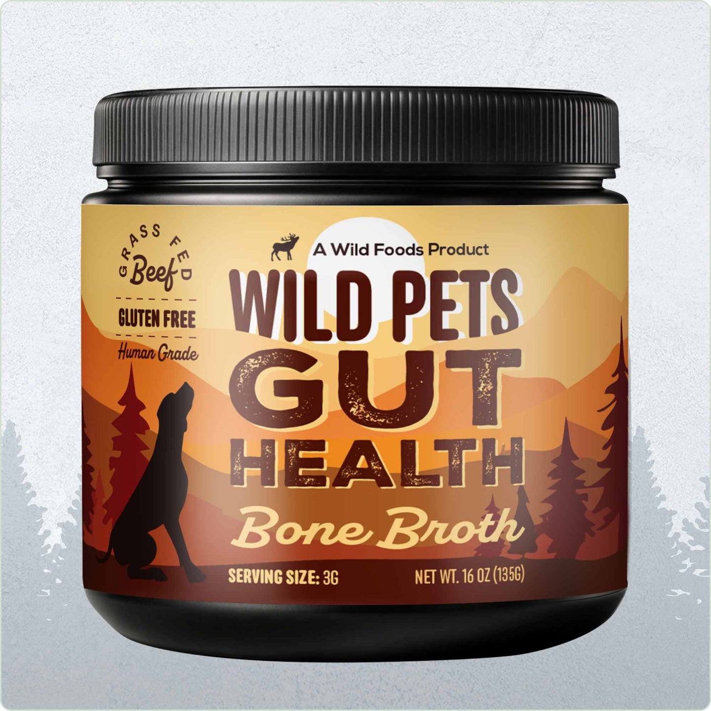 Wild Bone Broth for Pets, Gut & Immune Support