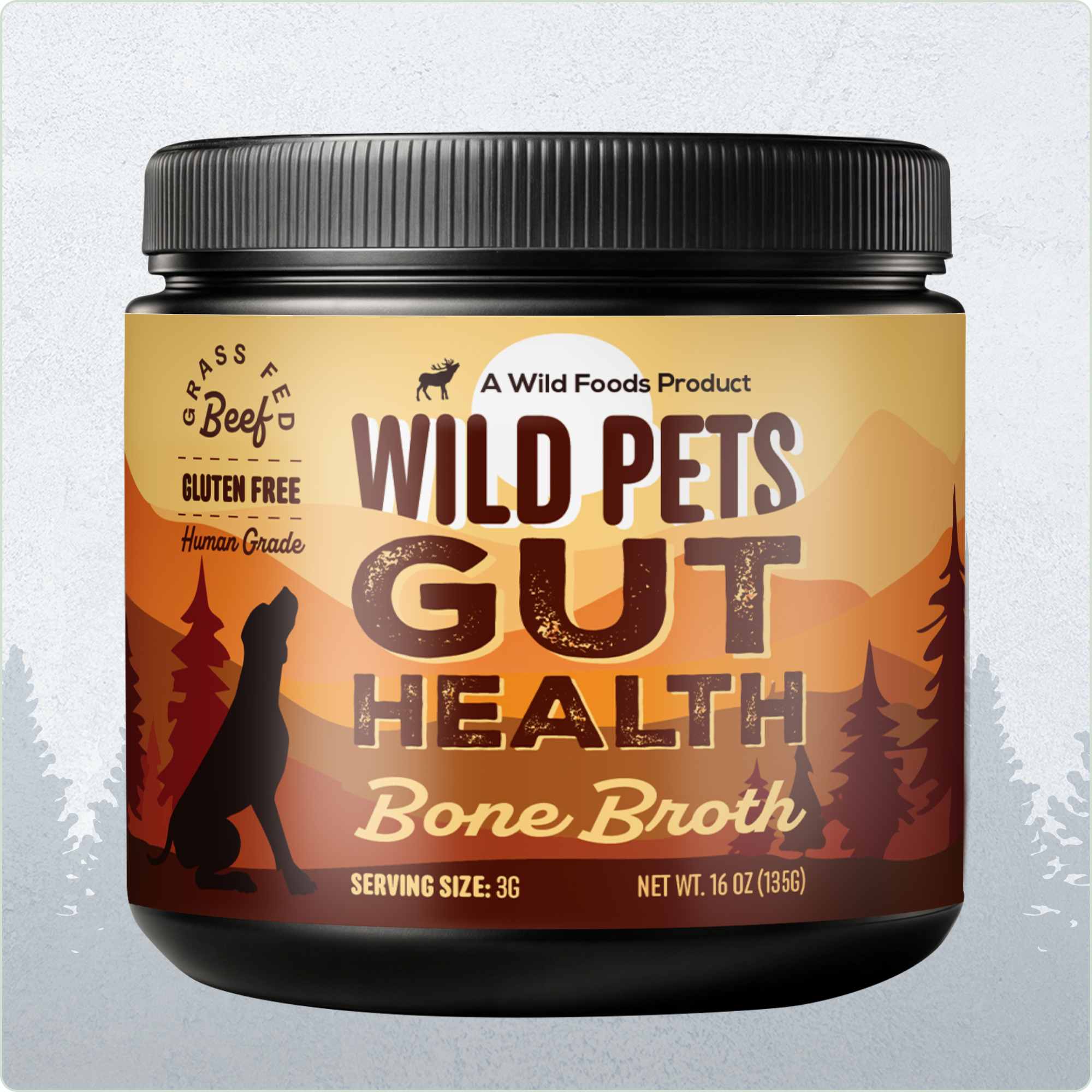 Wild Bone Broth for Pets, Gut & Immune Support