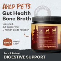 Wild Bone Broth for Pets, Gut & Immune Support