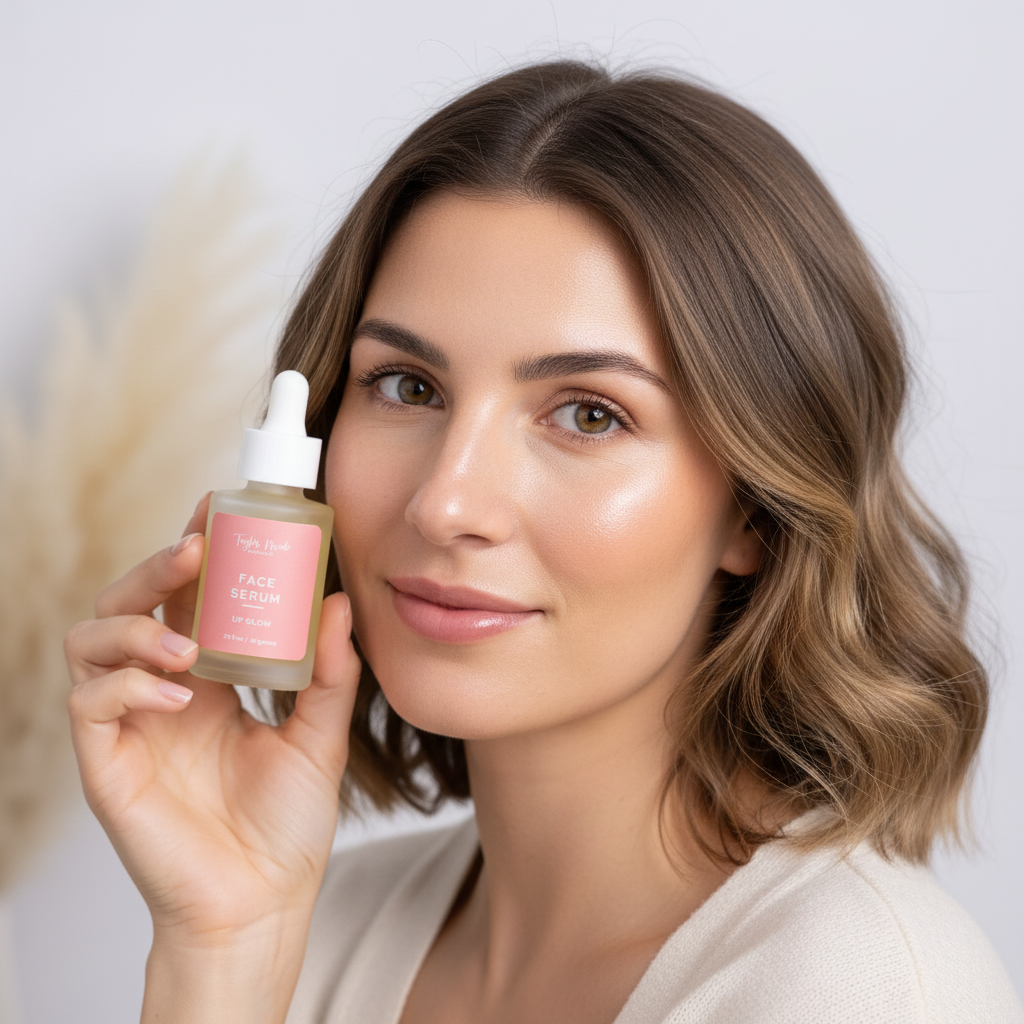 UpGlow Organic Face Serum with Collagen + Hyaluronic Acid